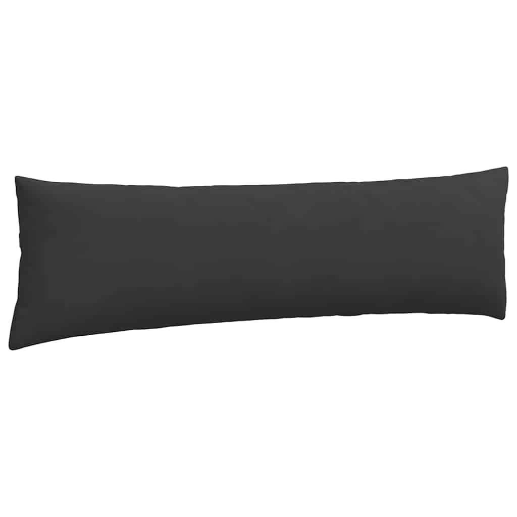 Sofa Pillows 2 pcs Black 145 x 40 cm Fabric